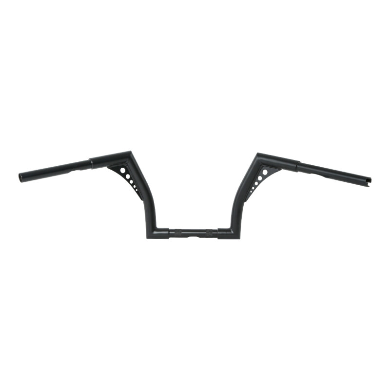 10″ Rise 1 1/4″ Handlebar Ape Hanger Bar Fit For Harley Softail Sportster Black