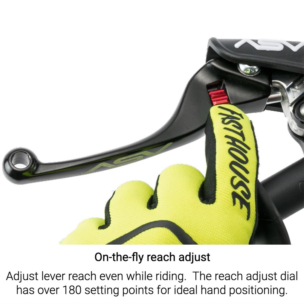 ASV Black F4 Short Brake + Clutch Lever with Pro Perch for Suzuki RM85 2019