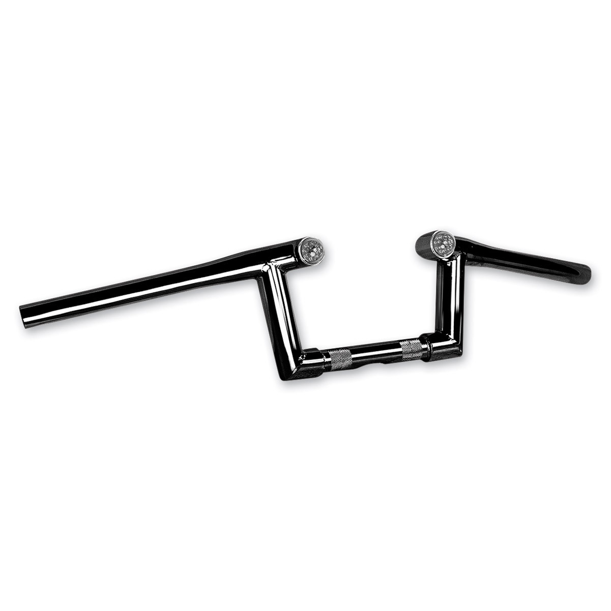 Pre-wired 5″ Ape Hangers 1 1/4 Inch Z Bars Black Handlebars by Paughco Harley