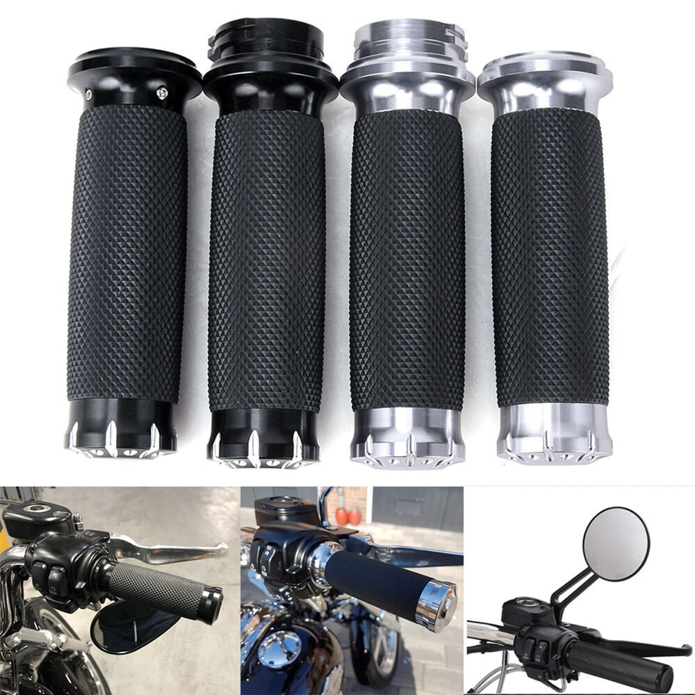 1” Inch Motorcycle Handle Bar Hand Grips for Harley Sportster Softail Road King