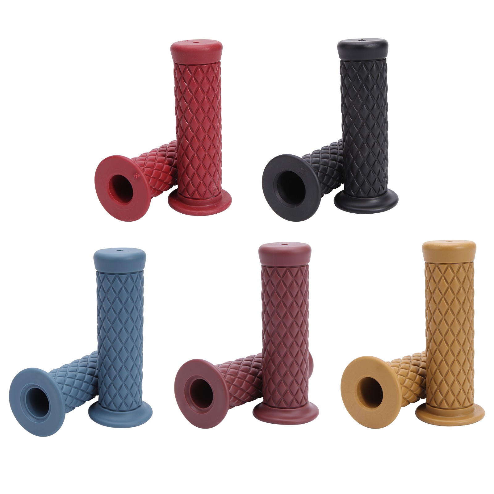 Motorcycle Rubber Gel Hand Grips 7/8″ 1″ For Coleman Powersports CT200U MiniBike