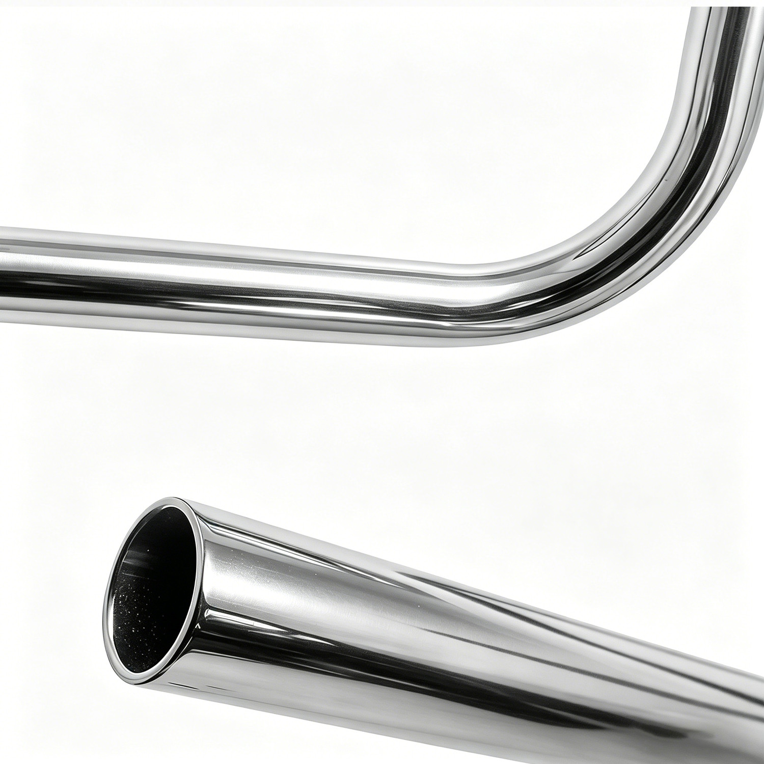 8-14“ Rise 1” Round Ape Hanger HandleBars Fit Harley No Knurl & No Wiring Holes