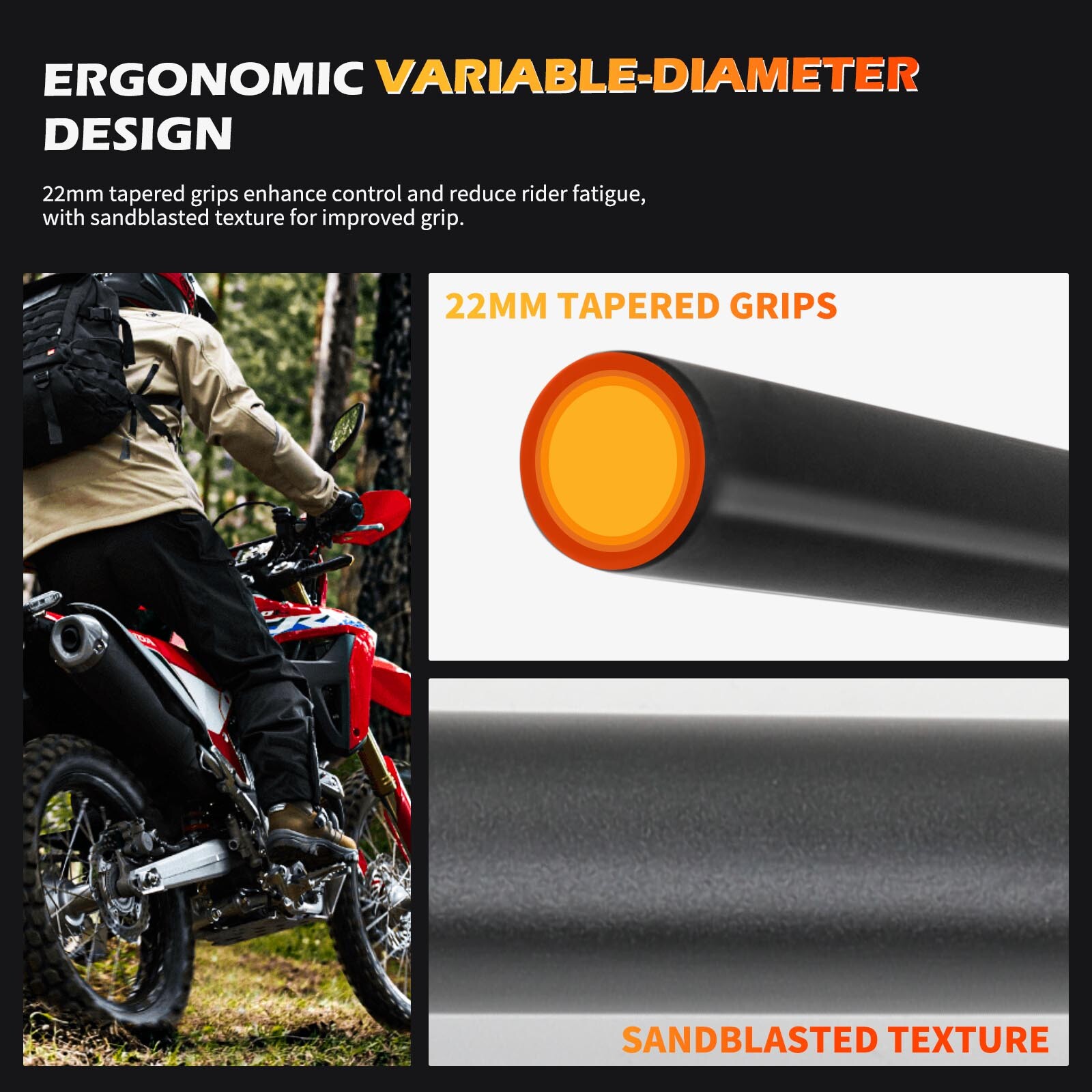 28mm 1-1/8″ Fat Bar Motorcycle Handlebars For Suzuki GSX-8S SV650 V-Strom 650