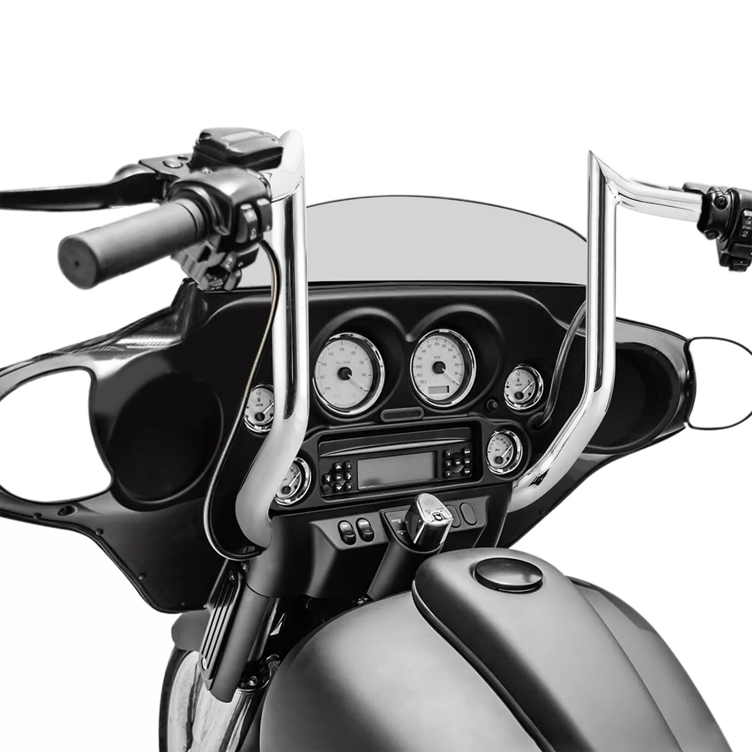 1-1/4” PRE-WIRED Ape Hanger Handlebar For Harley Electra Glide Ultra Classic US