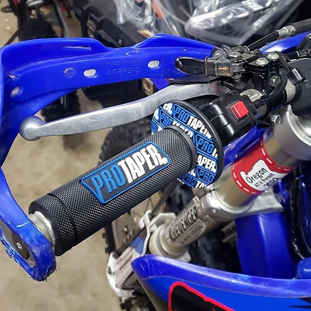 Ergonomic 7/8” Motorcycle Handle Grips – Non-Slip Silicone for ATV & Dirt Bike