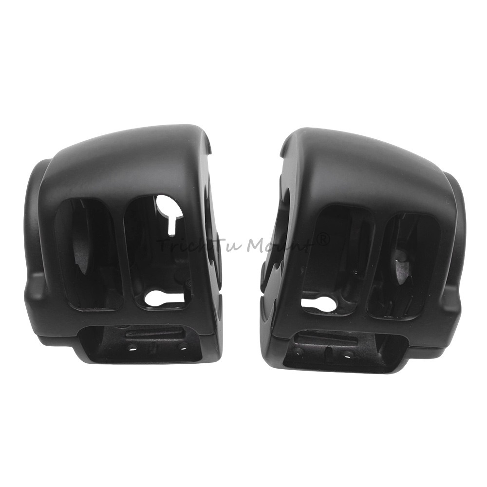 Matte Black Handlebar Switch Housings Cover For Harley Softail Heritage Classic