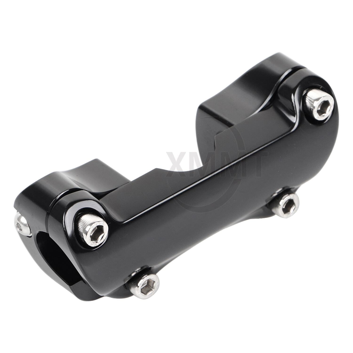 Black 1″ Handlebar Risers Top Clamp For Harley Touring Road King Street Glide