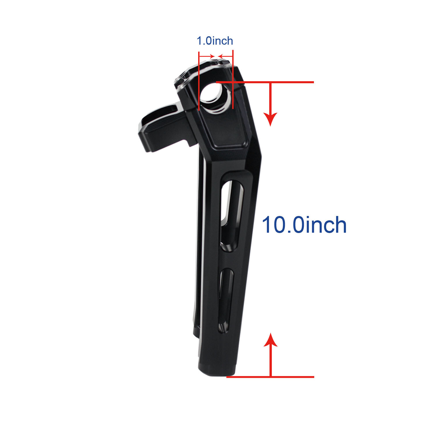 10″ Tall 1.0″ Handlebar Pullback Risers for Harley 18-24 Street Bob FXLRST FXST