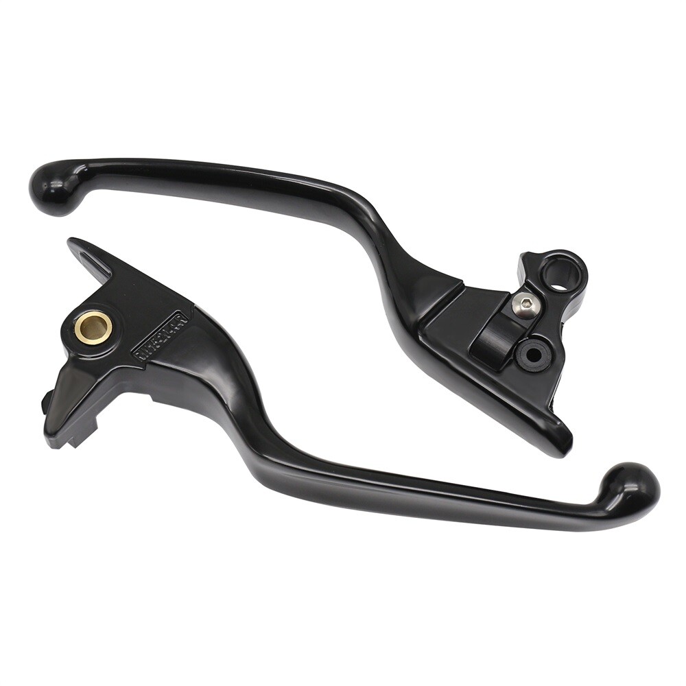 Brake Clutch Levers Black Hand Grips For Harley Softail Street Bob 2018-2023 US