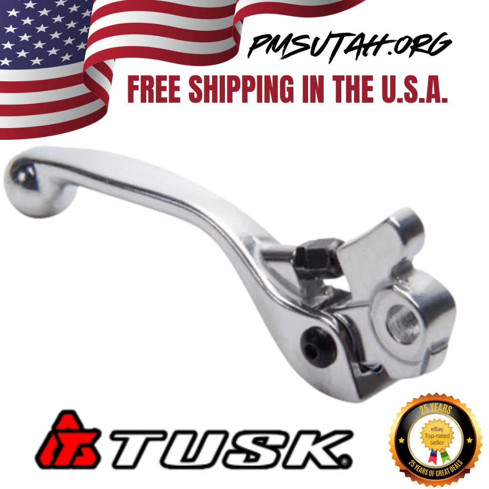 Tusk Brake Lever 2011–2026 Yamaha TTR230 TTR 230 Polished Silver Right Hand