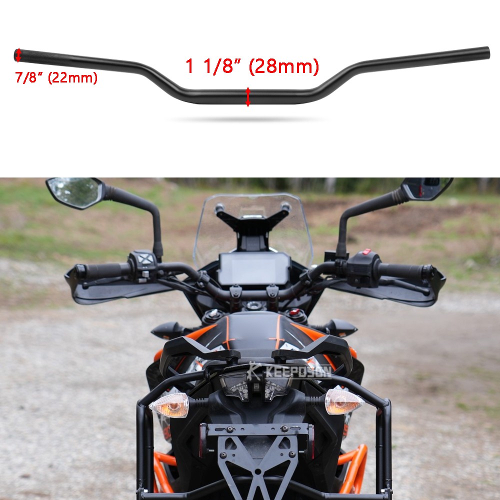 1 1/8″ 28mm Fat Handle Bar Handlebar Low Tracker For 390 250 1290 Adventure R X