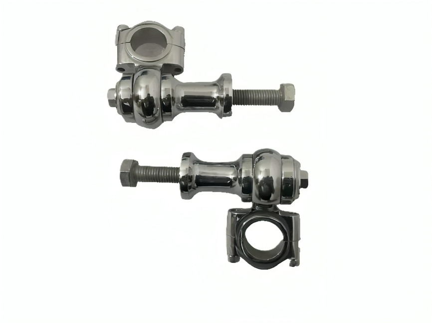 1″ Handlebar Risers Clamp (2″ Rise Approx for Universal Motorcycle Brass Chrome