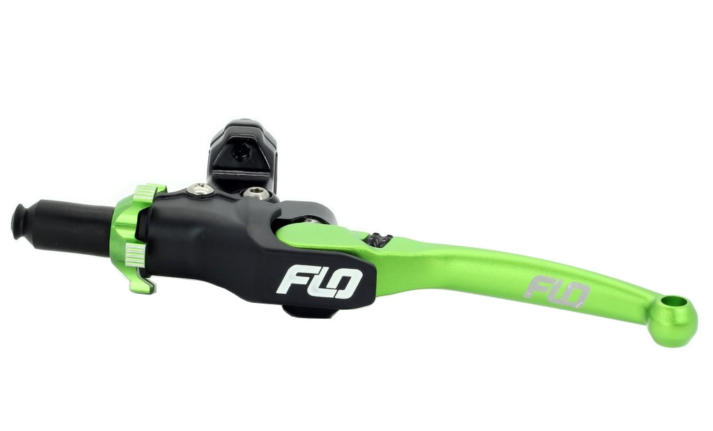 Honda Yamaha Suzuki Kawasaki Clutch lever Assembly by Flo Motorsports Green