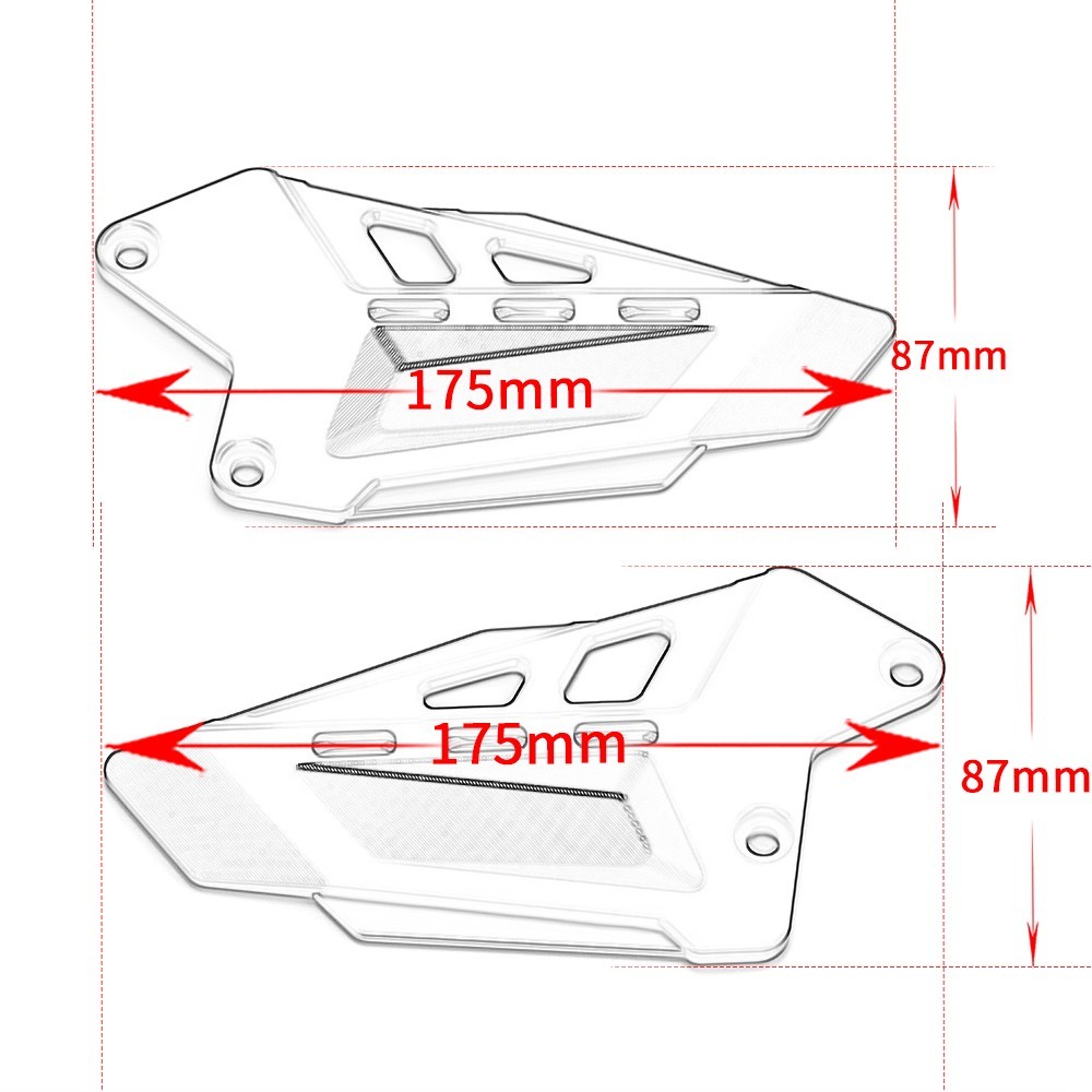 Foot Pegs Heel Plates Guard Protector CNC For YAMAHA YZF R7 2022 2023 2024 2025