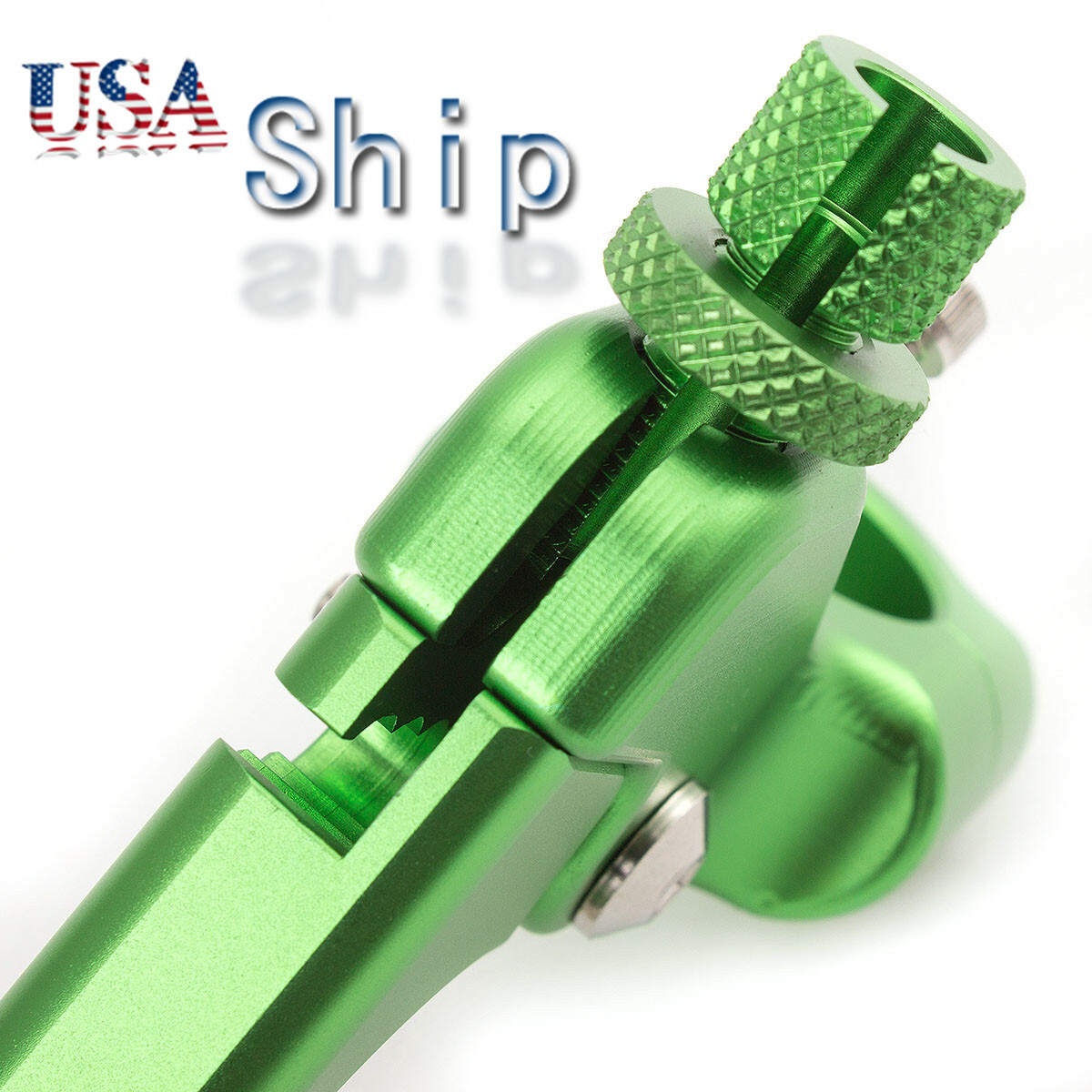 Motorcycle Stunt Clutch Lever Perch Bike With Cable Clutch Left Green Universal