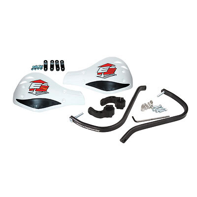 Enduro Engineering Evolution Debris Deflectors Black Bar/White Plastic 1 1/8″