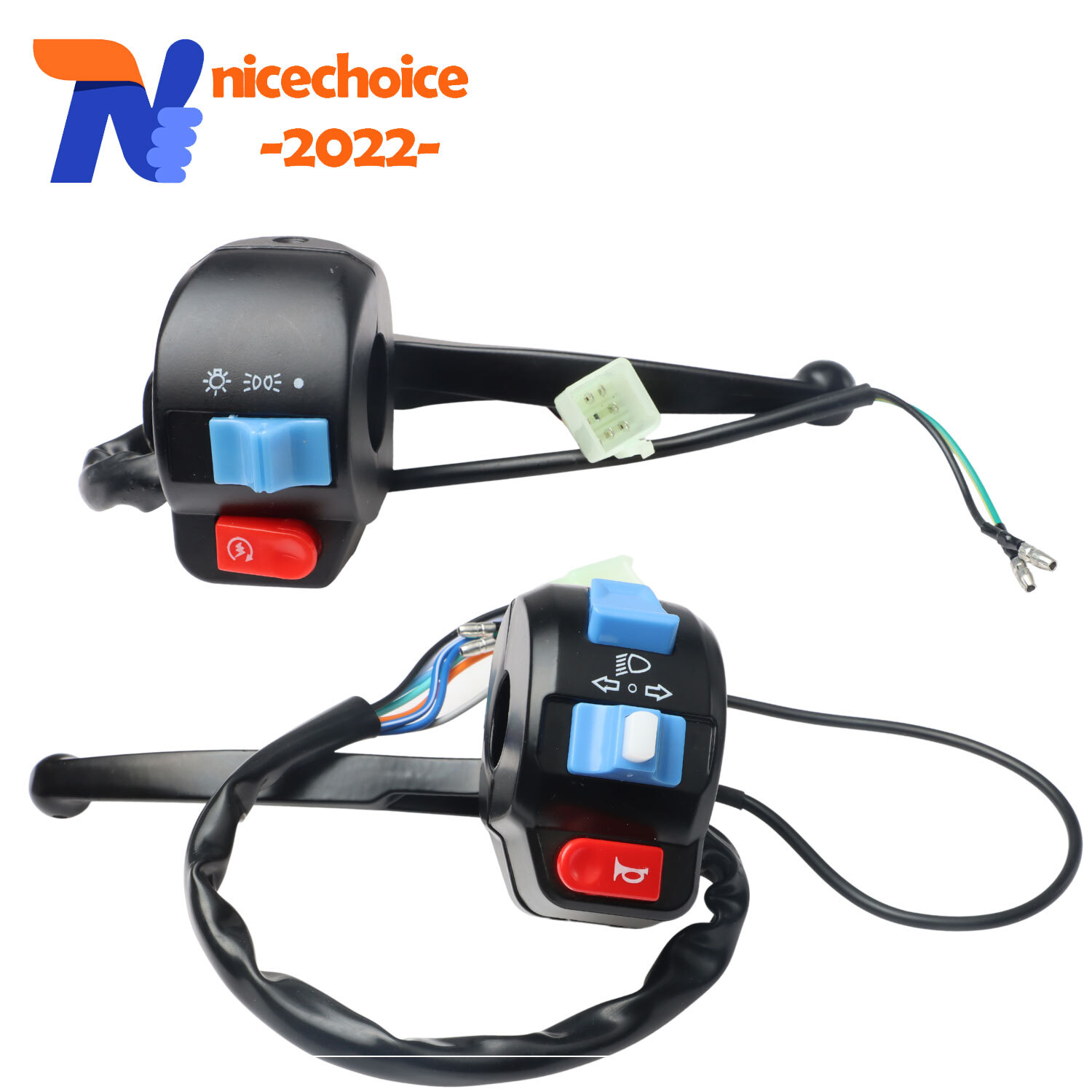 1 Pair Right & Left Handlebar Switch Control for GY6 Scooter 50cc-150cc