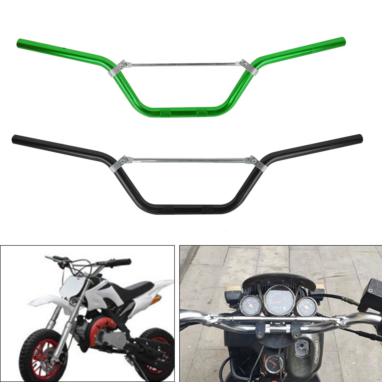 7/8″ 22mm Aluminum Handle Bar Handlebars Cross Scooter Mini Dirt Pit Quad Bike