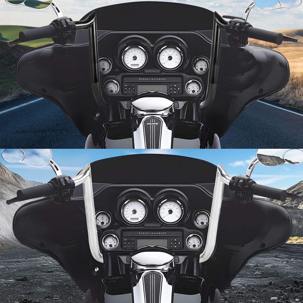 10″ 12″ 14″ Meathook Ape Hangers Handlebar for Harley Electra Glide Street Glide