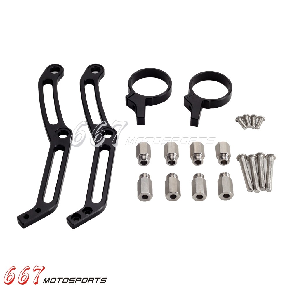 Remote Reservoir Mounts For Harley Touring Glide Road King w/ Legends Revo Shock