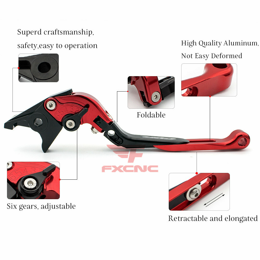 For Honda CBR900RR 1993-1999 1995 CNC Foldable Extend Brake Clutch Levers Grips