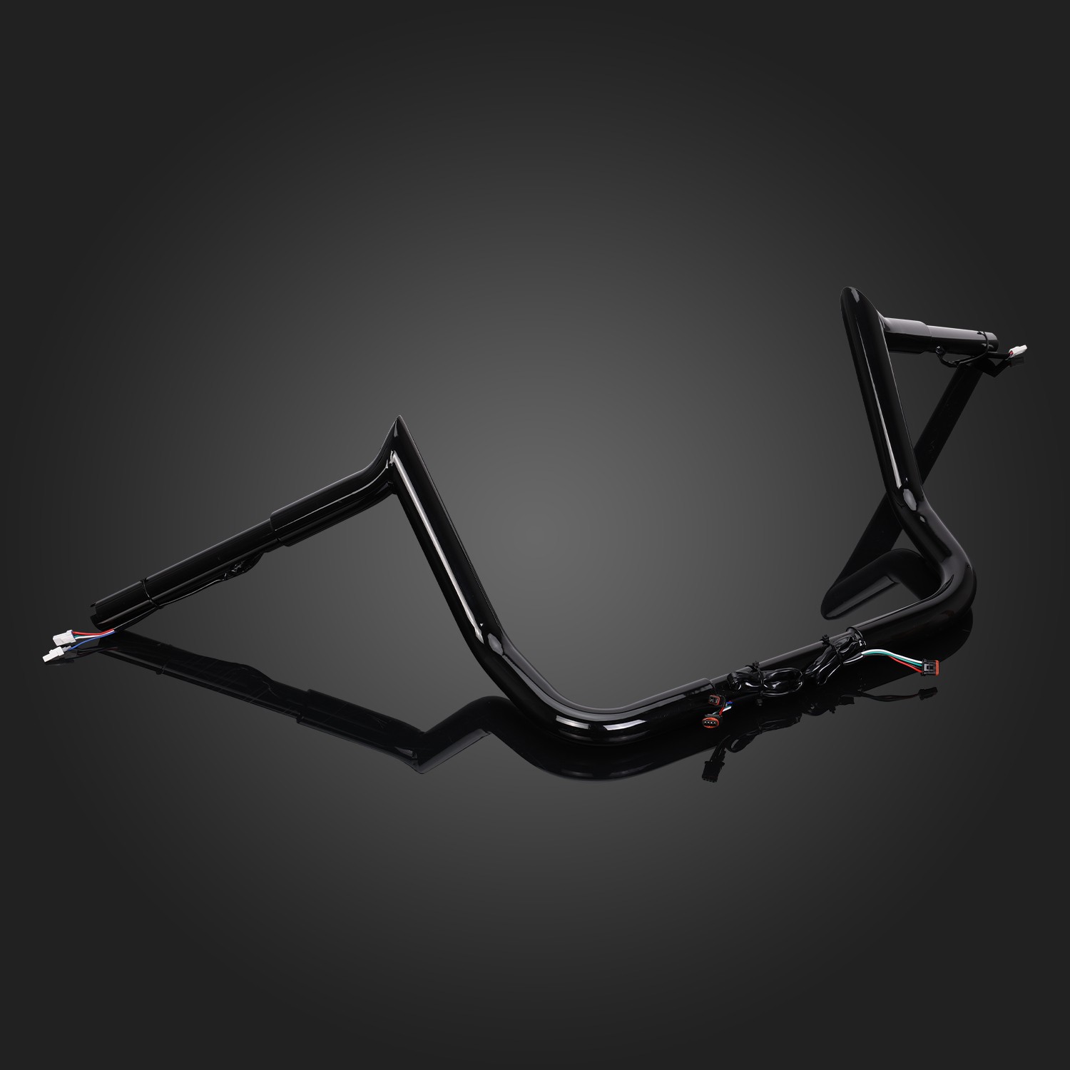 Heavy Duty 12″ Pre-Wired Meathook Ape Hanger Handlebar For Harley Street Glide
