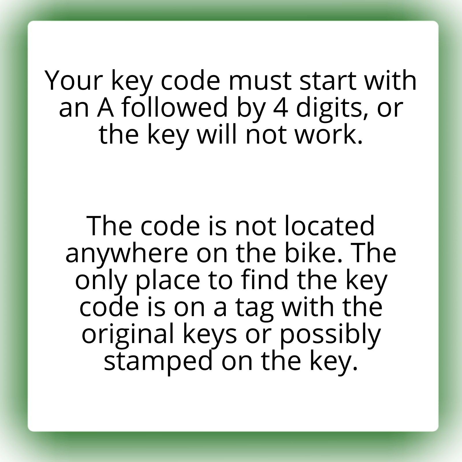 Yamaha Motorcycle Scooter Replacement Key Cut to Code A8251-A8500