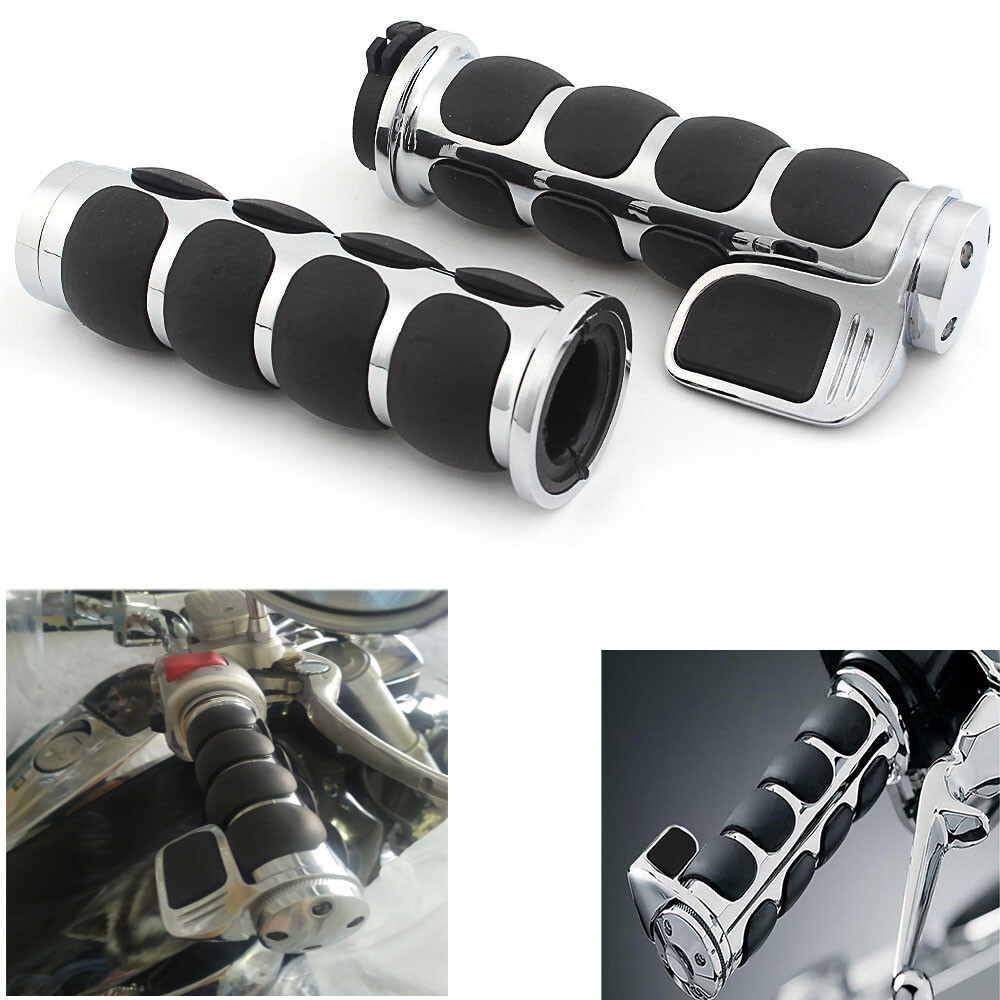 1″ Motorcycle Handlebar Hand Grip For Harley Touring Softail Dyna Sportster XL