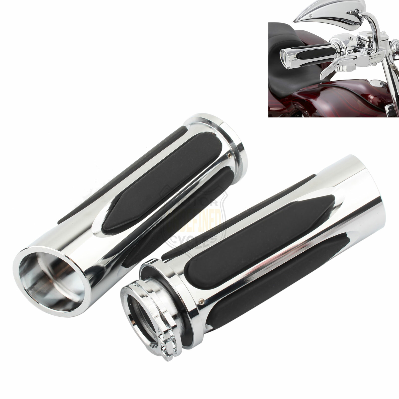 1″ Motorcycle Handle Bar Hand Grips For Harley Electra Glide Road King Sportster