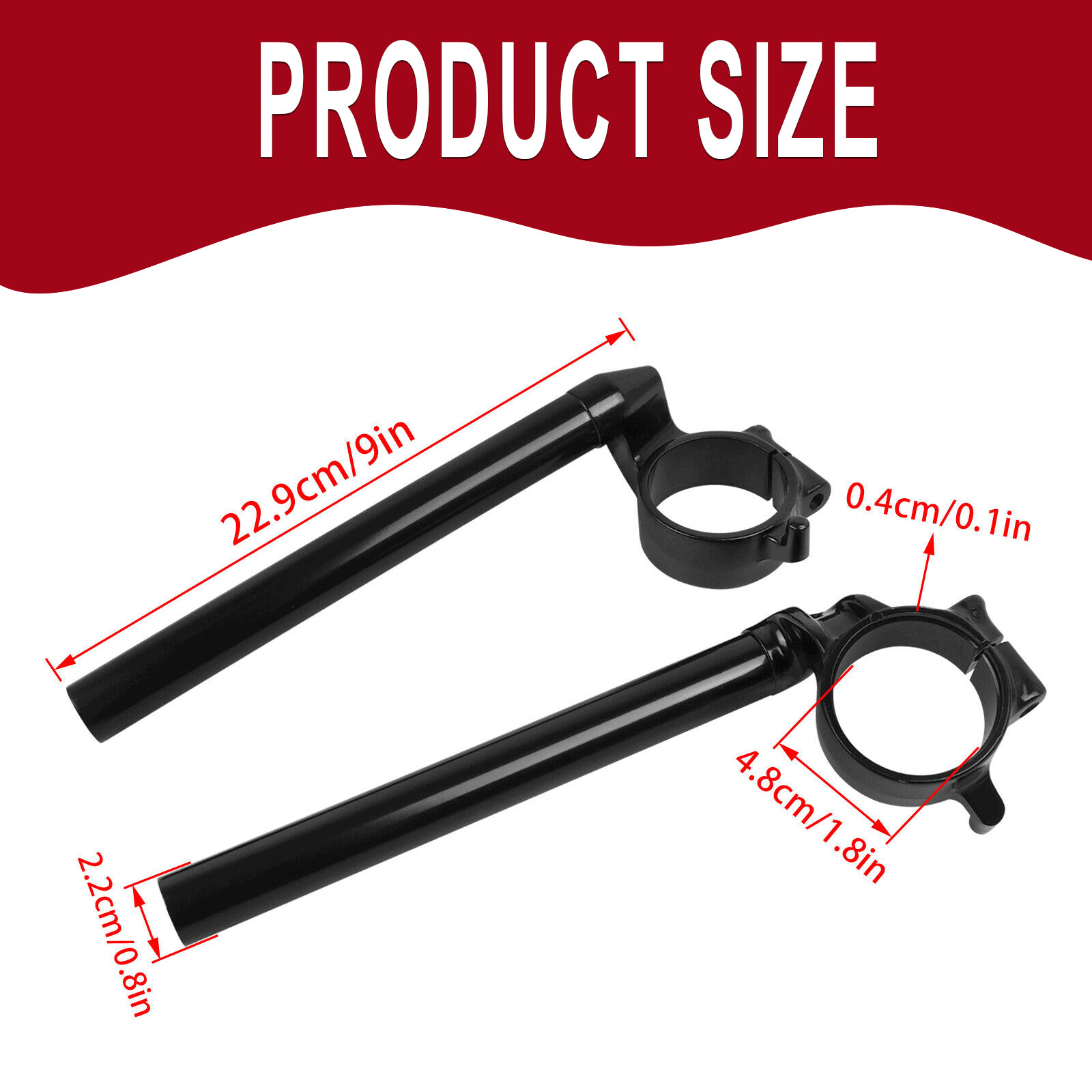 Left & Right Clip-on Handlebars For Honda CBR600RR CBR 600RR F5 2003-2006 2004