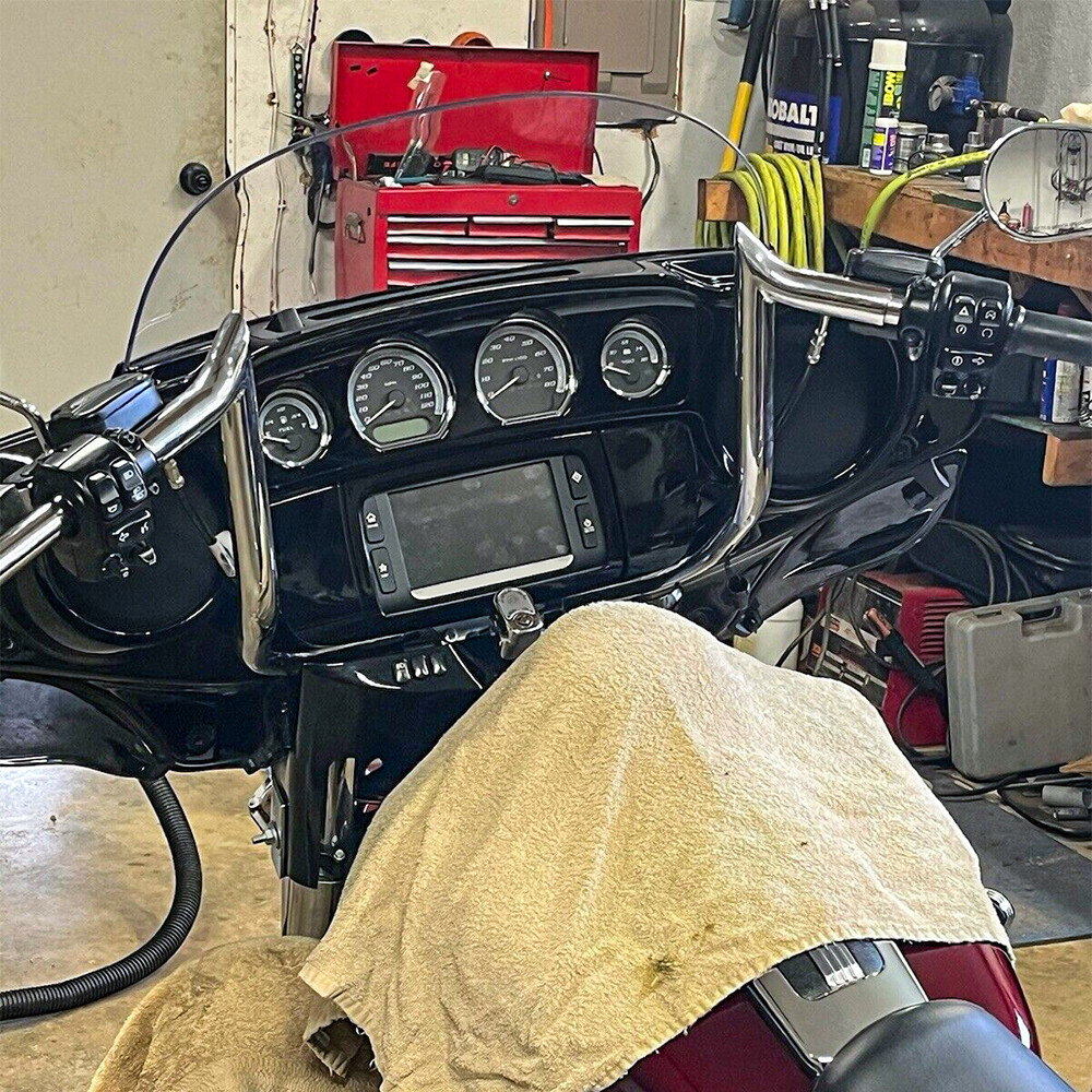 10″ 12″ 14″ Rise Meathook Ape Hanger Handlebar For Harley Electra Street Glide