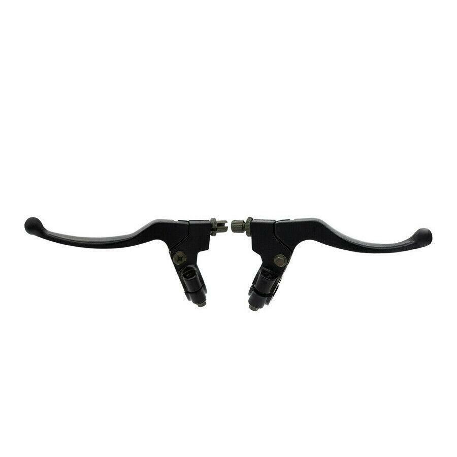 1Pair Right Left 7/8″ 22mm Brake Clutch Lever Set Black Aluminum For Motorcycle