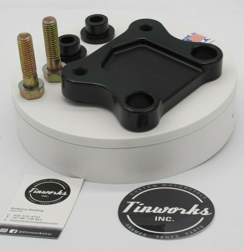 Tinworksinc Street Glide Handlebar Pullback Plate for HD Risers or T-Bars