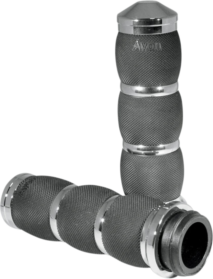 Avon Grips – Air Cushion – TBW – Chrome AIR-91-FLY fits 2013-2020 Harley-Davidso