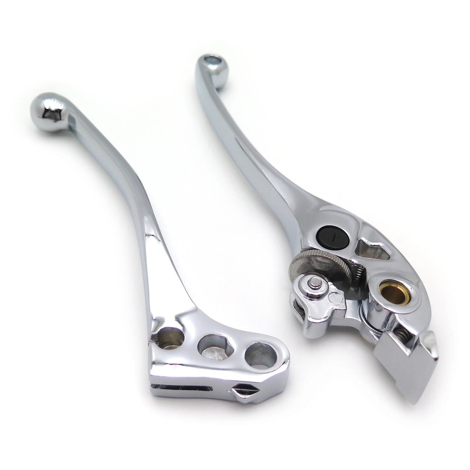 Chrome Brake + Clutch Hand Lever Controls Set L&R For 2003-2008 Honda VTX1300