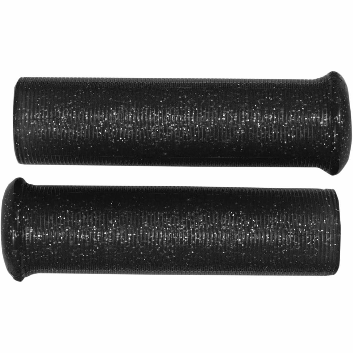 Emgo Star Fire Flake Grips for 1in. Handlebars – Black Motorcycle Street Bike
