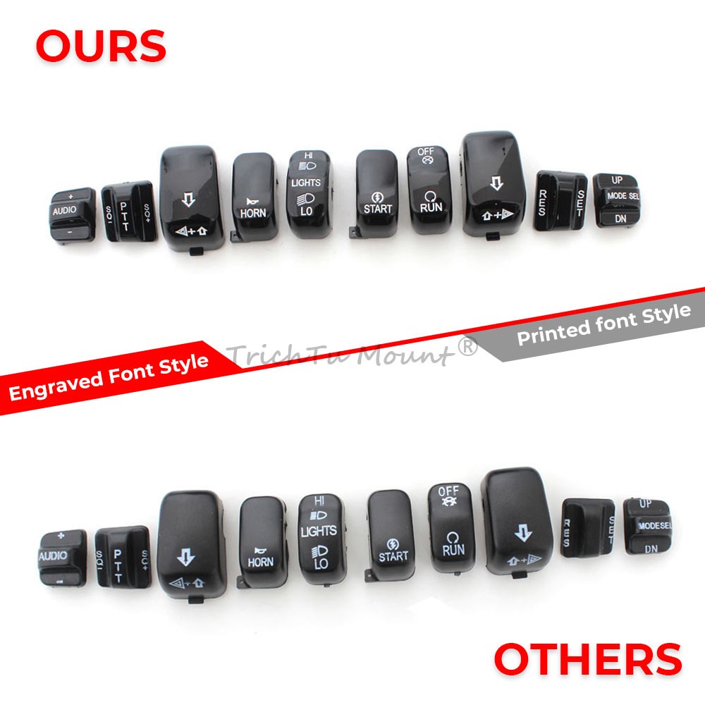 Hand Control Switch Housing Button Caps For Harley Street Electra Glide 96-13