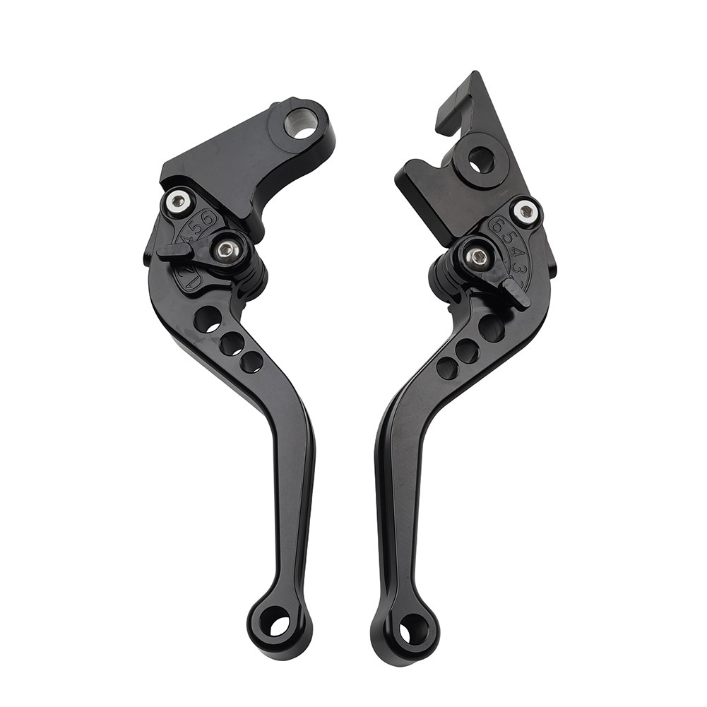 CNC Adjust Short Brake Clutch Levers For BMW R1200GS/R1250GS 2013-2020 Black