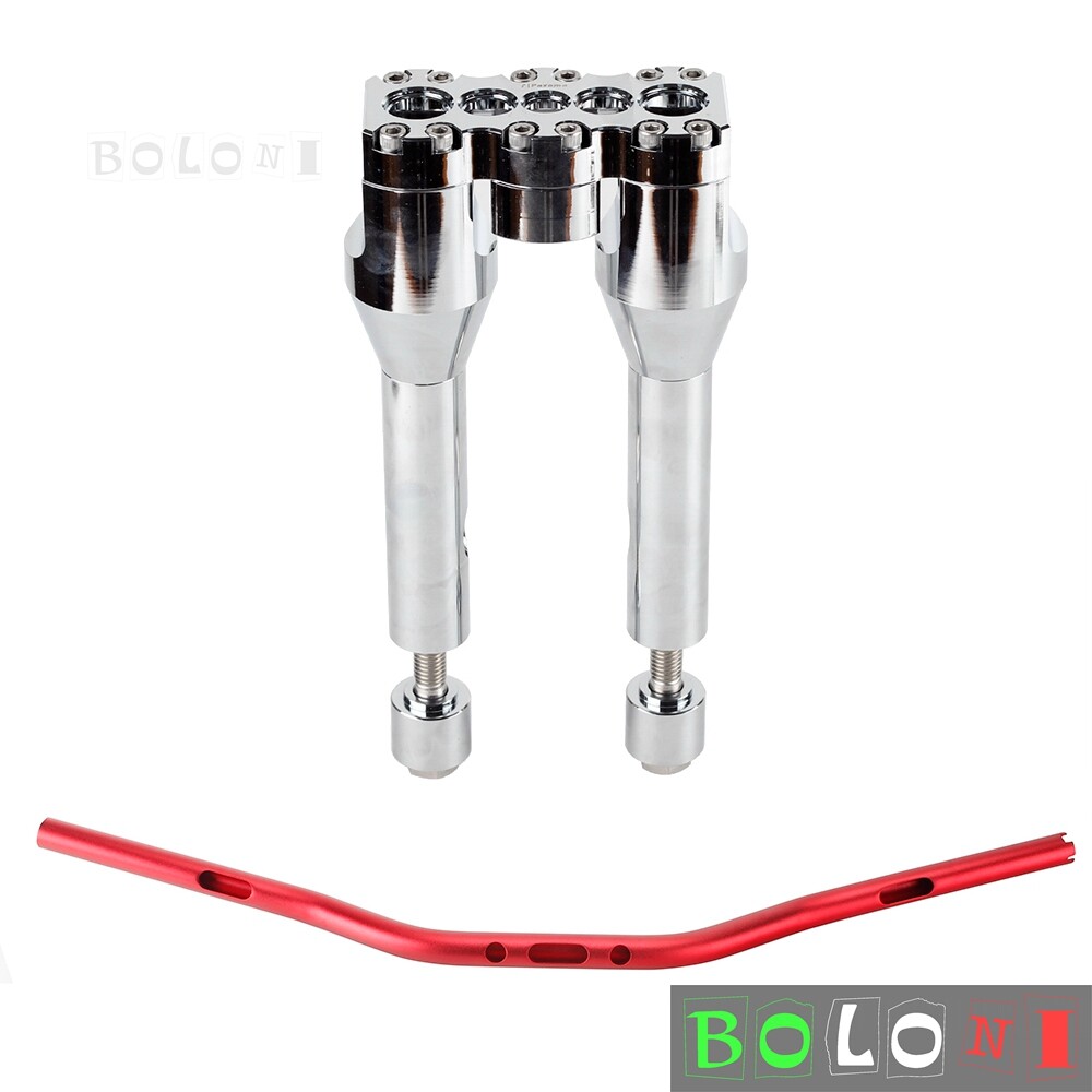 For Harley Dyna Softail Sportster FXBB FXBBS Club Style 1″ Handlebar & Riser Kit