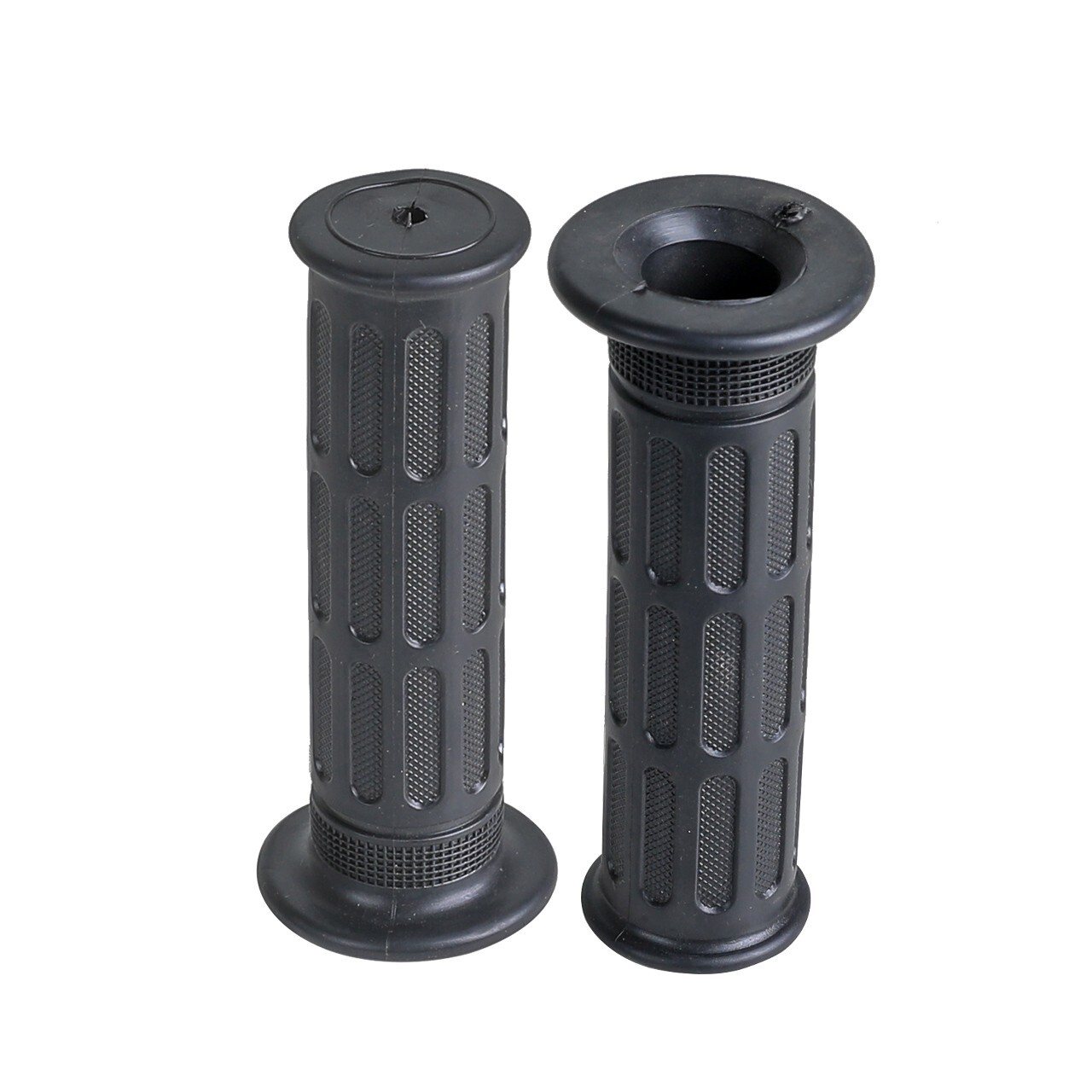 Black Universal Handlebar Hand Grips For 7/8” Thumb Throttle ATV Suzuki TaoTao