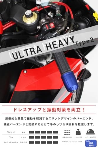 POSH FAITH Motorcycle Handlebar Ends Made in Japan Ultra Heavy Type 2 for