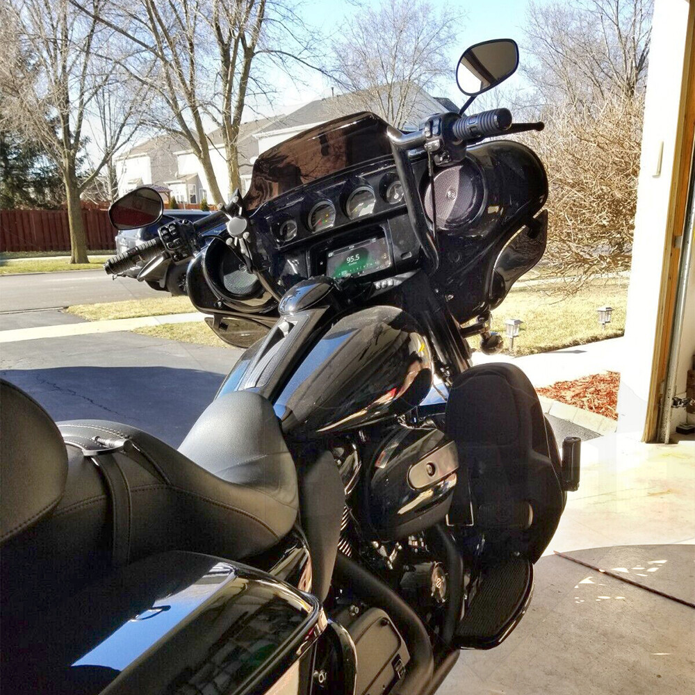 MOFUN 1-1/4″ MEATHOOK BAGGER APE HANDLEBAR, 10″ RISE, BLACK FOR HARLEY 1986-2023