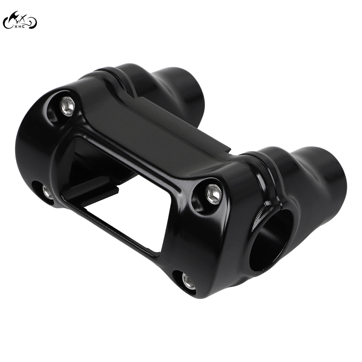 1.25” Clamp 2” Handlebar Riser For Harley Softail Sportster XL 883 1200 Black