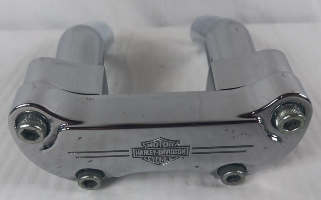 HARLEY SPORTSTER DYNA SOFTAIL 5″ HANDLEBAR RISERS W/TOP CLAMP 56568-86 56066-82A