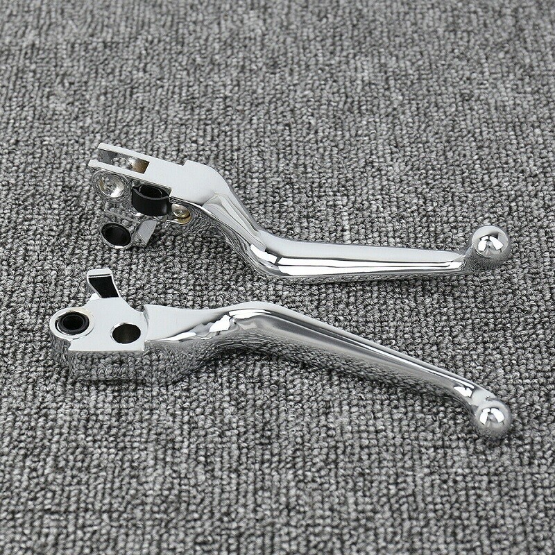 Chrome Clutch Brake Lever Hand Levers Handbrake For Harley Softail 1996-2012