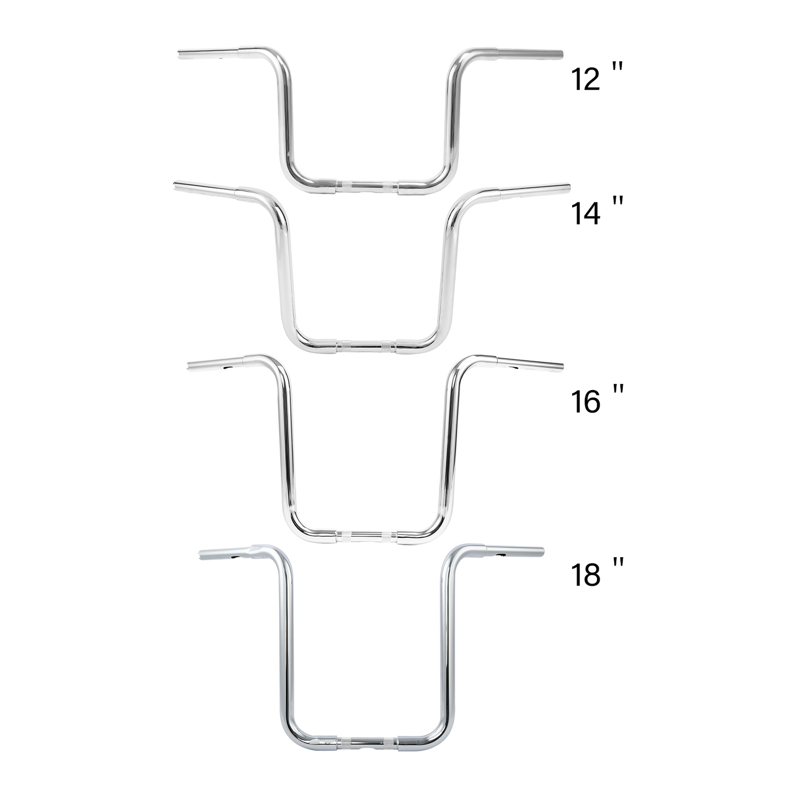 12/14/16/18” Rise Ape Hanger Motorcycle Handlebar Fit For Harley Sportster FLST