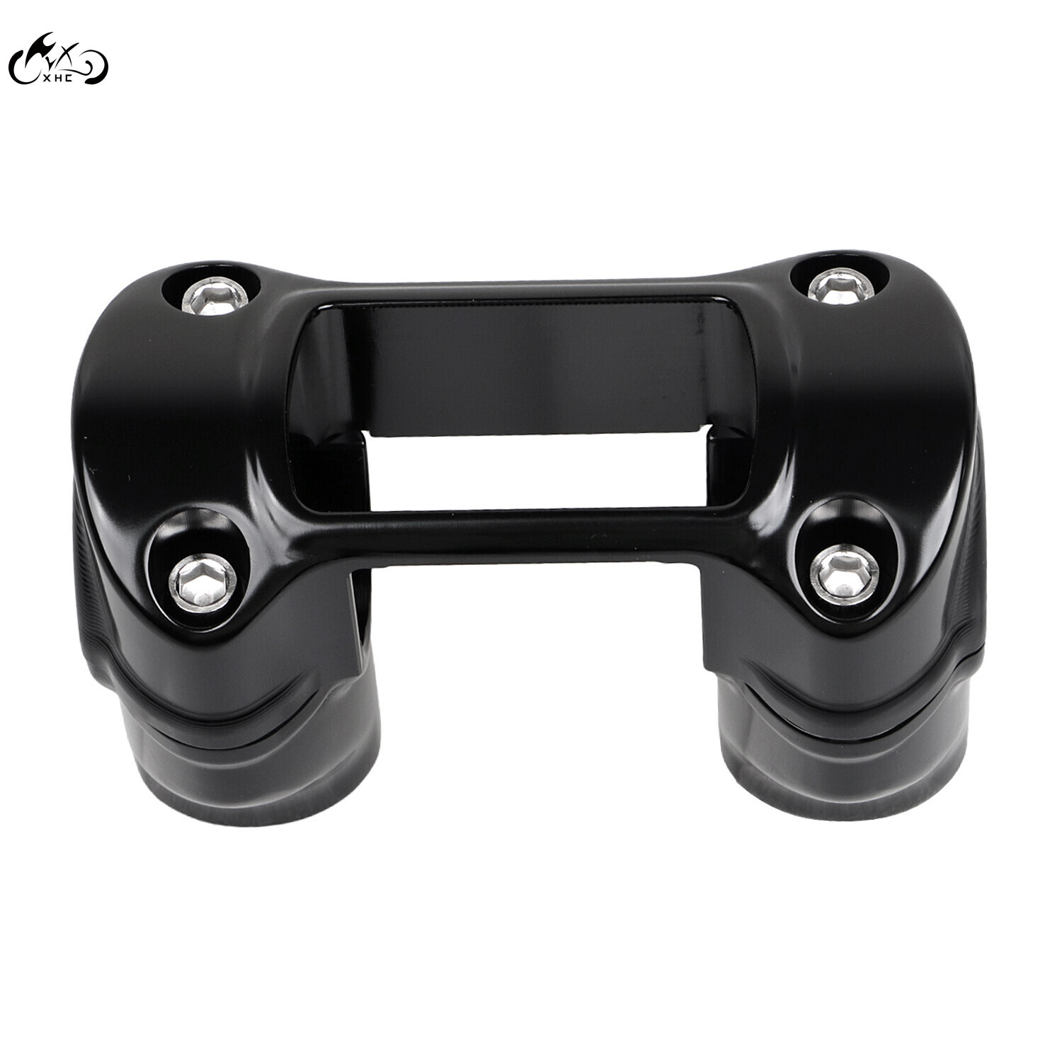 1.25” Clamp 2” Handlebar Riser For Harley Softail Sportster XL 883 1200 Black