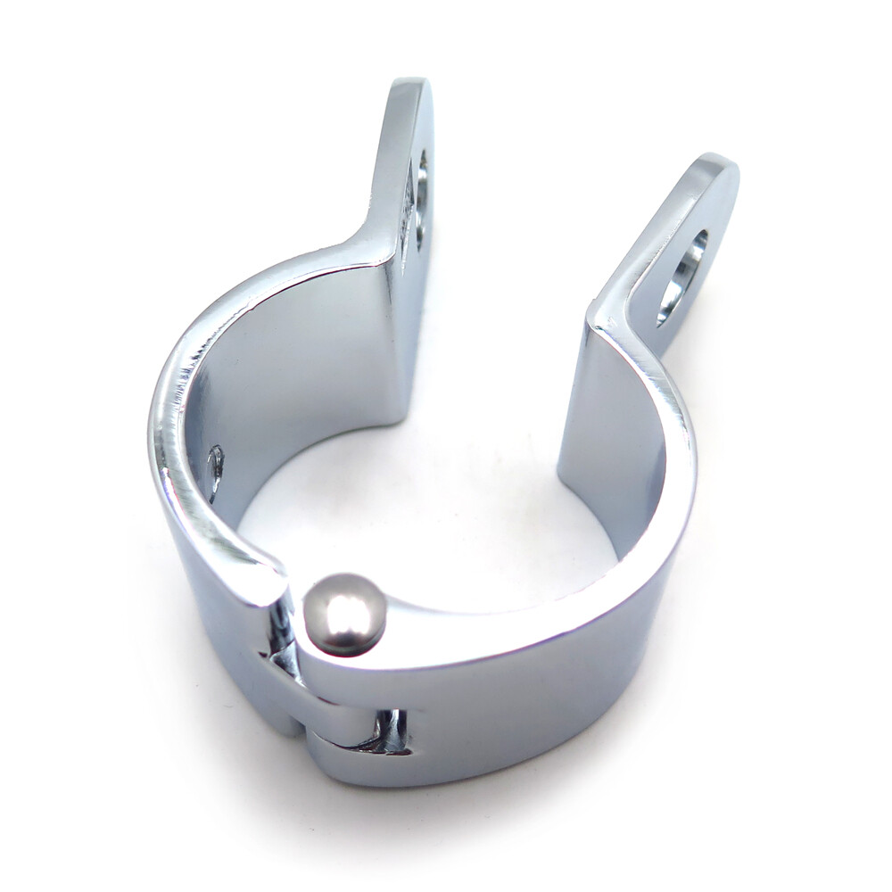 HTT Chrome 1.5″ 1 1/2″ Engine Guard Longhorn Footpeg Clamp Replacement x 1