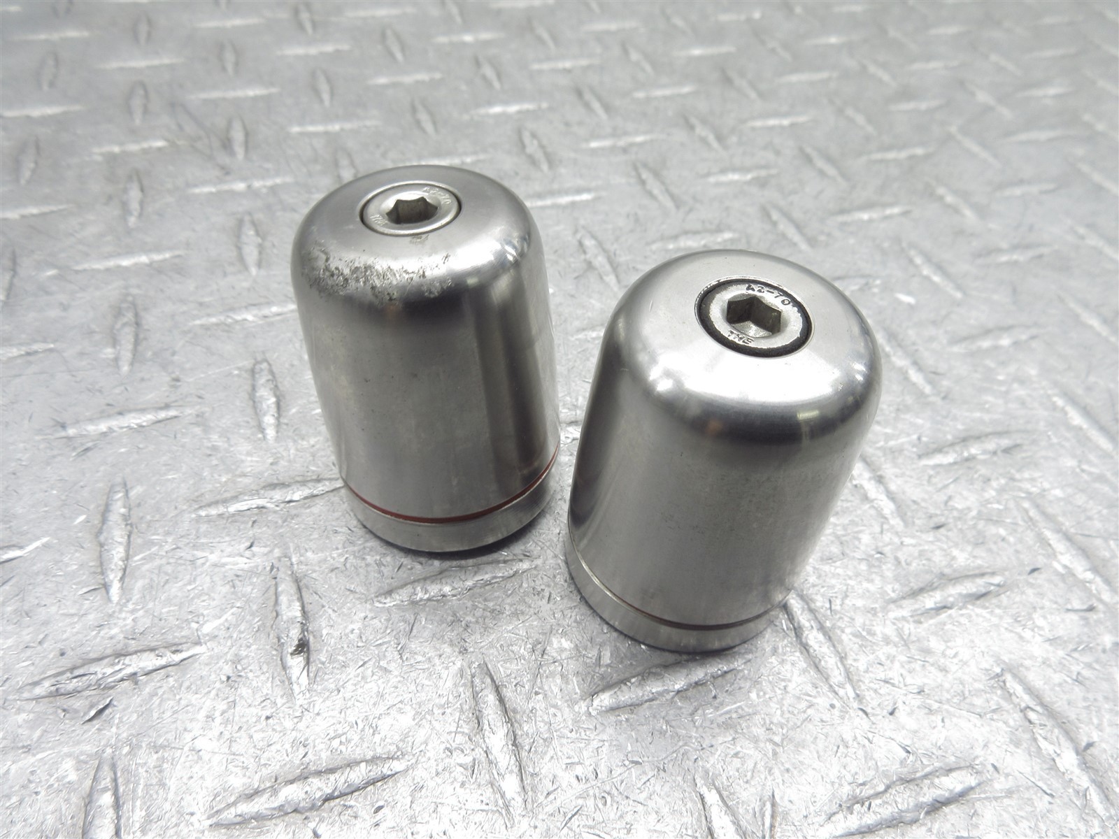 2003 03-05 Yamaha FJR1300 Handlebar Bar End Weight Cap Cover Left Right Pair