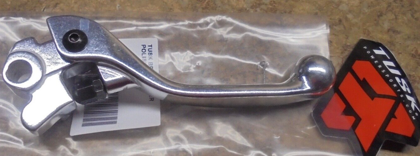 Tusk Brake Lever 2011–2026 Yamaha TTR230 TTR 230 Polished Silver Right Hand